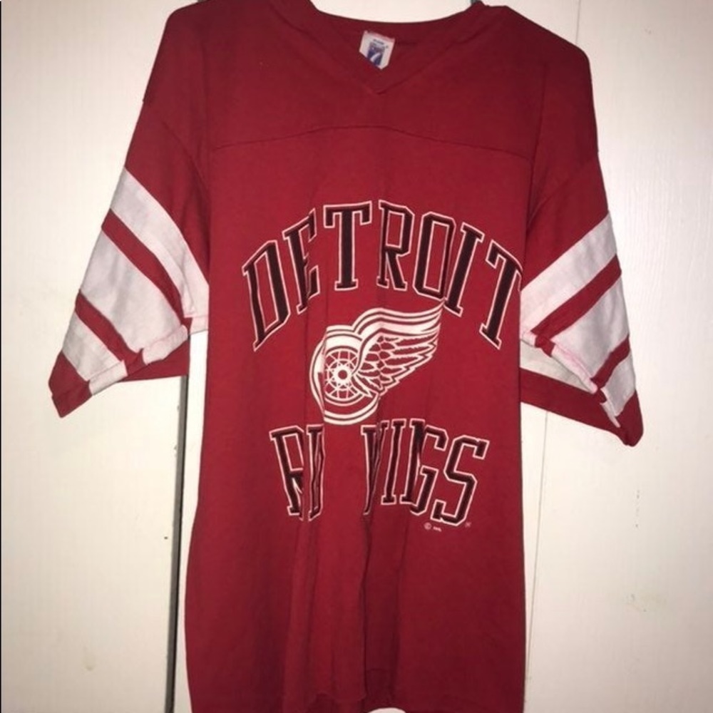 Detroit Red Wings V Neck LOGO7
